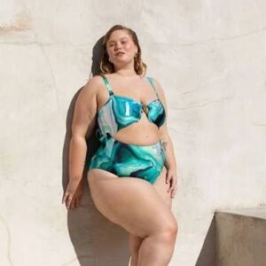 NWT Villa Fresca Isla One Piece Swimsuit in Tropic Ink size 2X